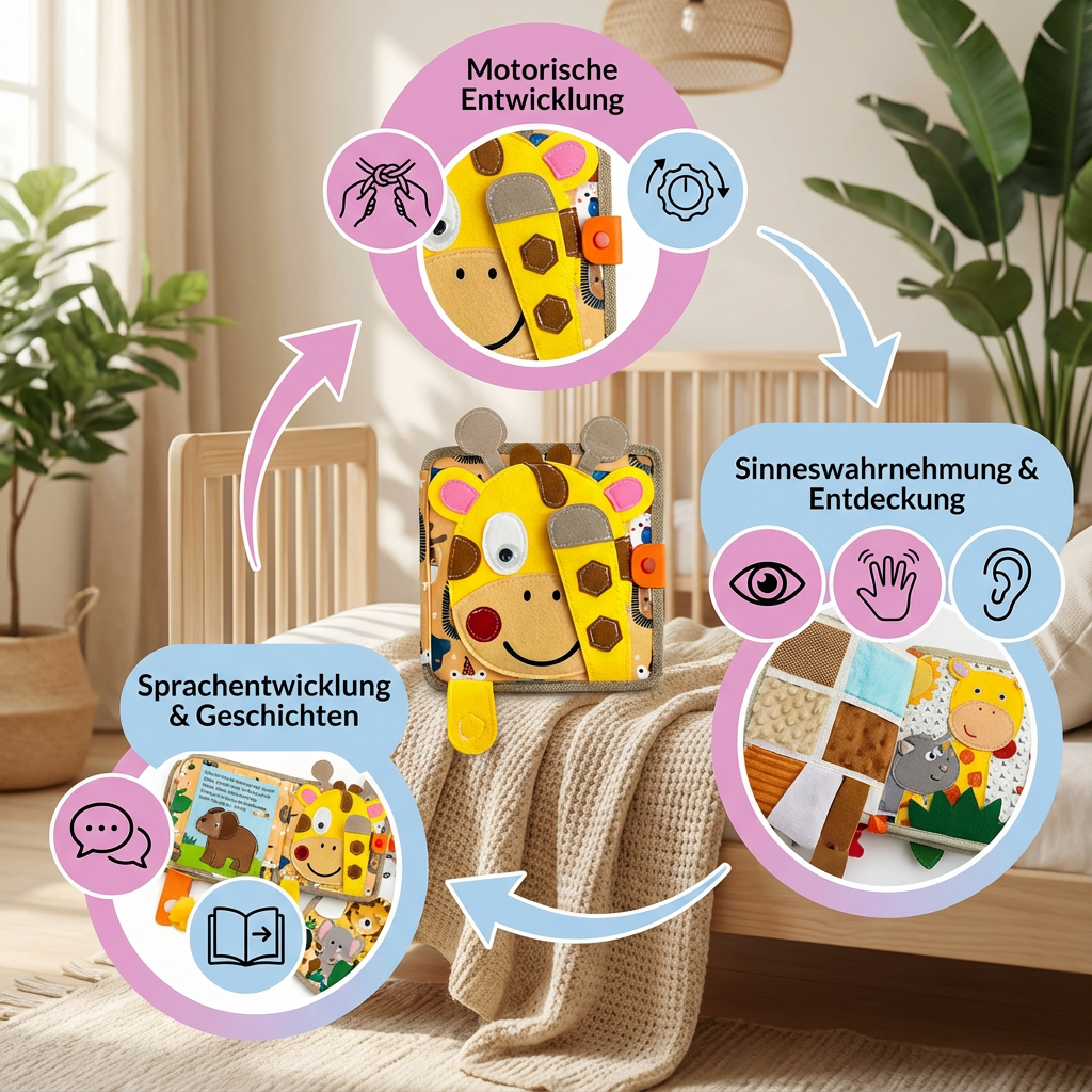 Montessori Sensorisches Giraffen Geschichten Buch