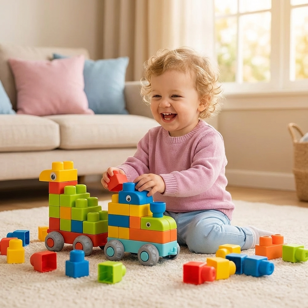 Kinder Sichere Gummi Bausteine für Frühes Lernen