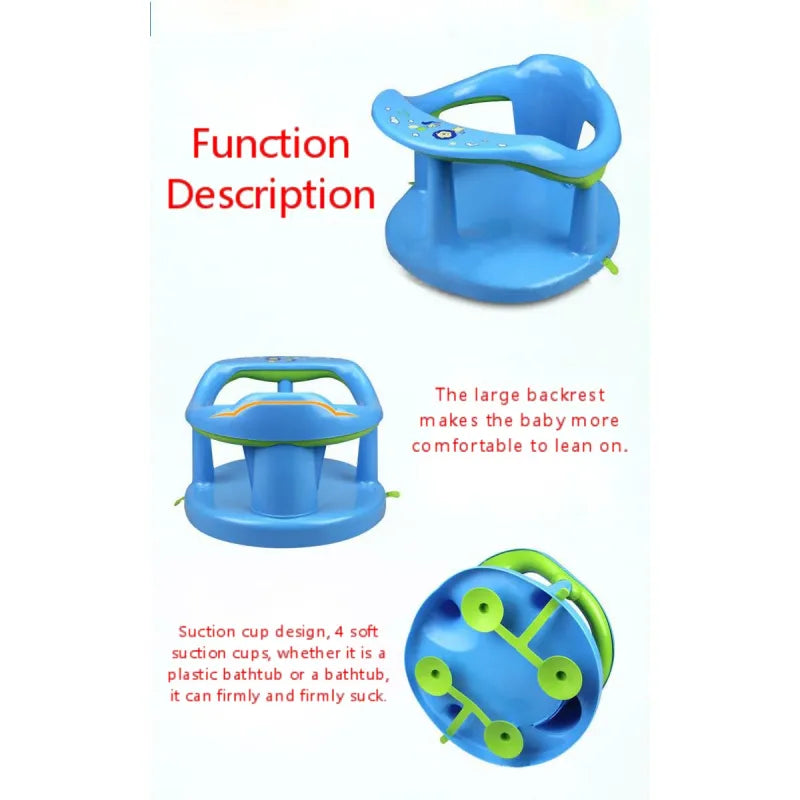 Baby Badesitz mit Rückenlehne – Rutschfester Badewannensitz für Kleinkinder