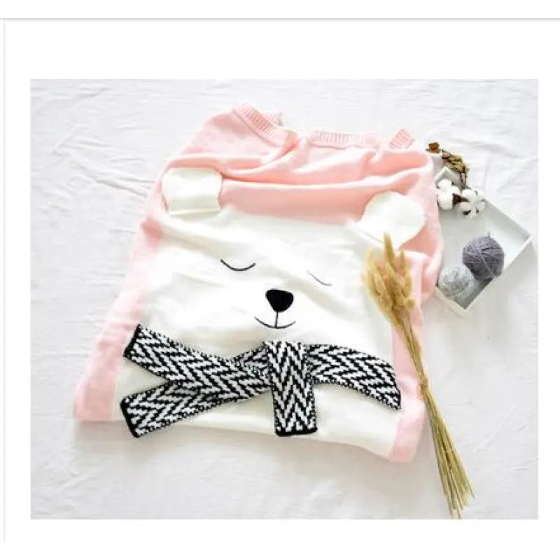 Baby Strickdecke mit Tiermotiv – Kuscheldecke mit 3D-Design für Kinder