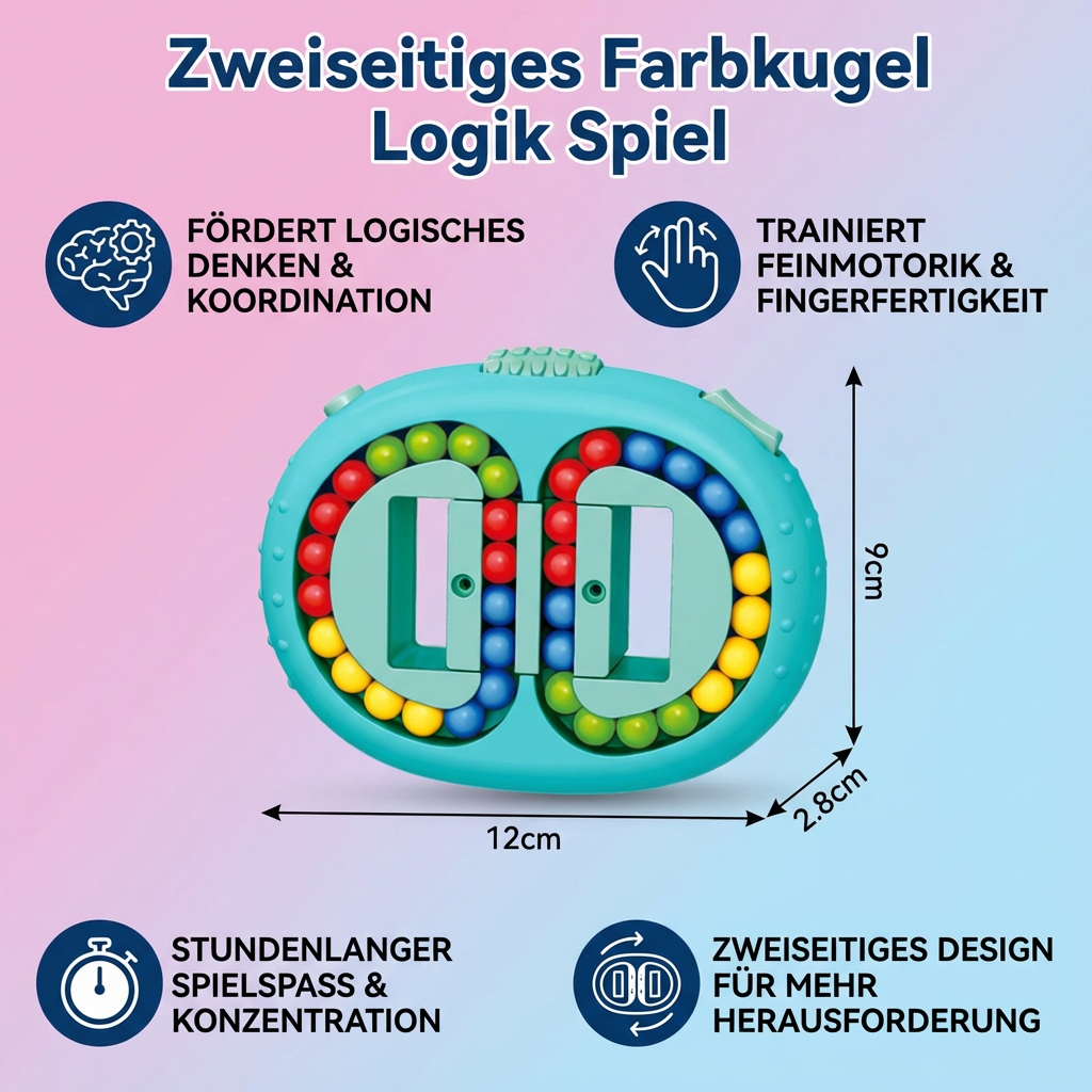 Zweiseitiges Farbkugel Logik Spiel
