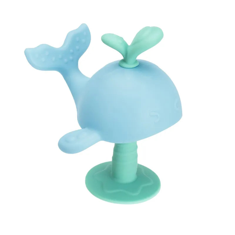 Baby Beißring Wal aus Silikon – Sicheres Teething Spielzeug für Babys