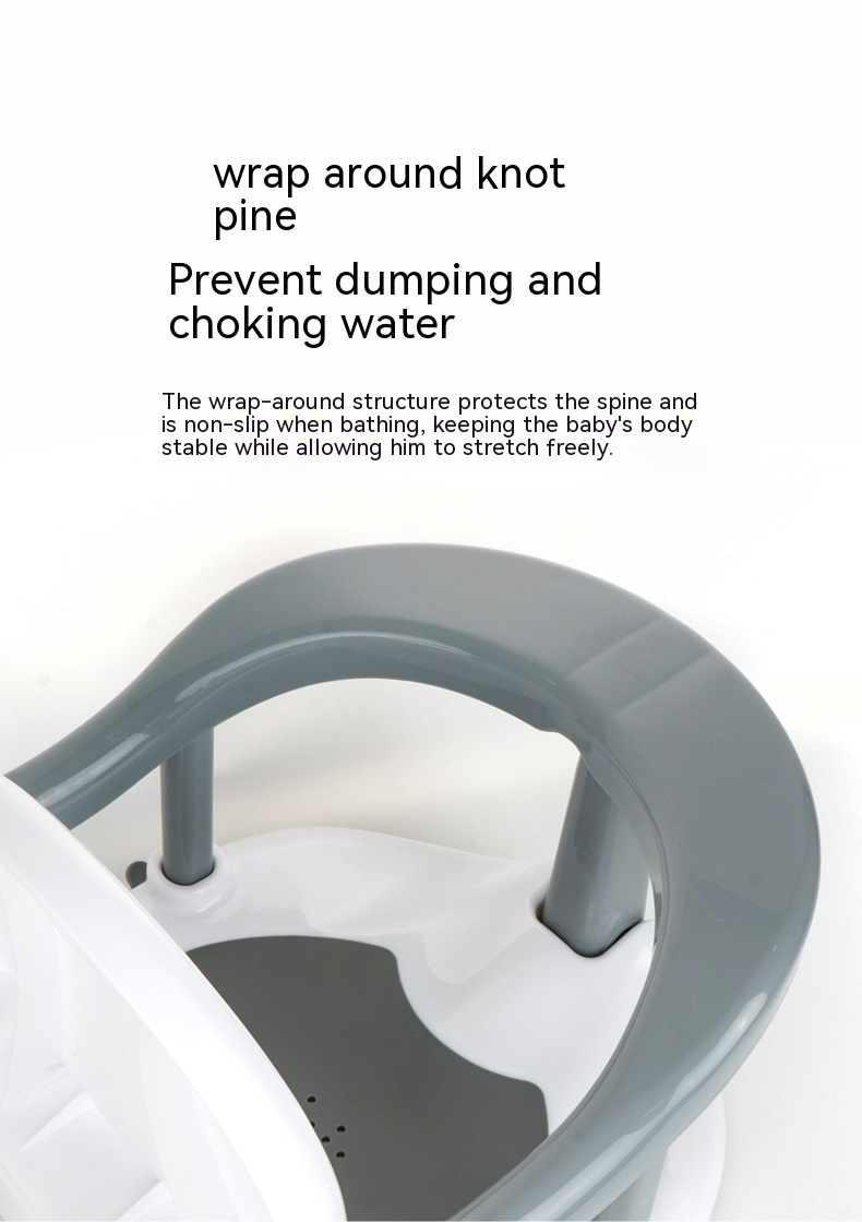 Baby Badesitz mit Rückenlehne – Sicherer Wannensitz für Babys und Kleinkinder