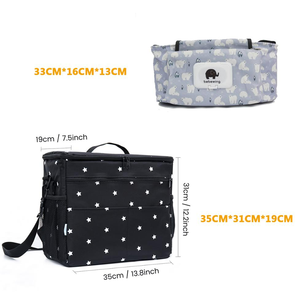 Praktische Wickeltasche mit Abnehmbarer Fächereinteilung