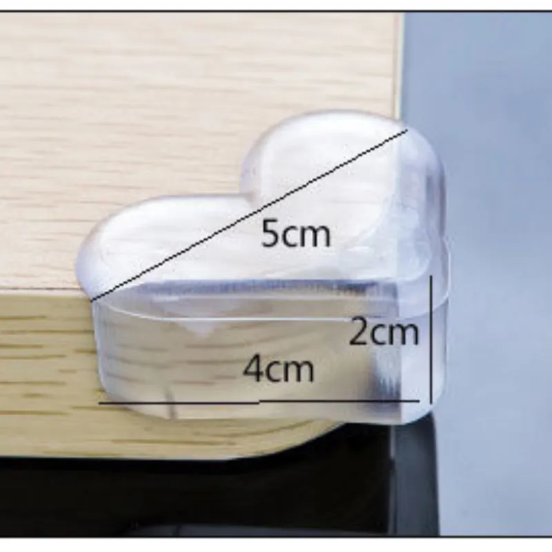 Herz Eckenschutz Transparent – Baby Sicherheits Eckenschützer für Möbel