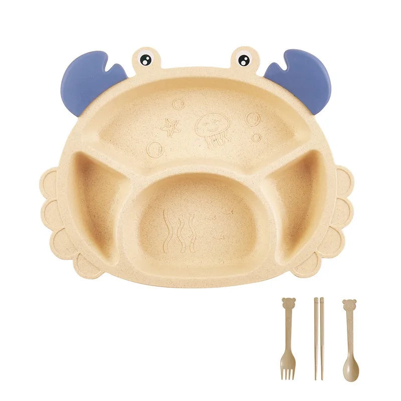 Kinder Essgeschirr Set – 6-teiliges Set – Crab Design