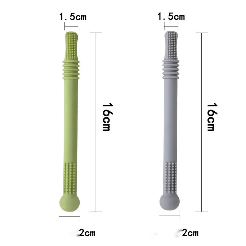 Beißröhrchen für Babys – Wiederverwendbar Silikon Zahnungshilf