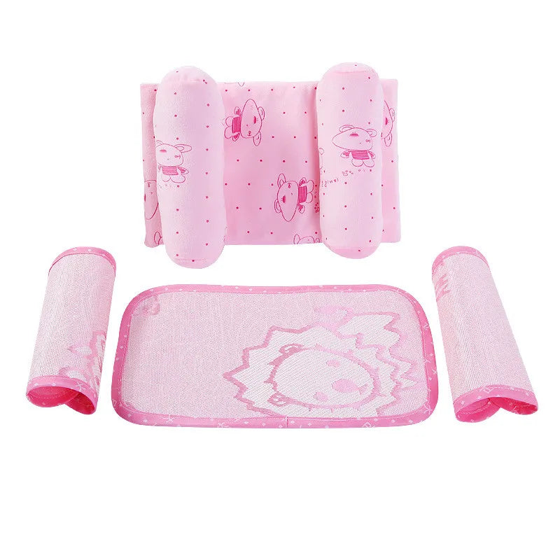 Baby Schlaflagerungskissen Set – Atmungsaktives Anti-Roll-Kissen