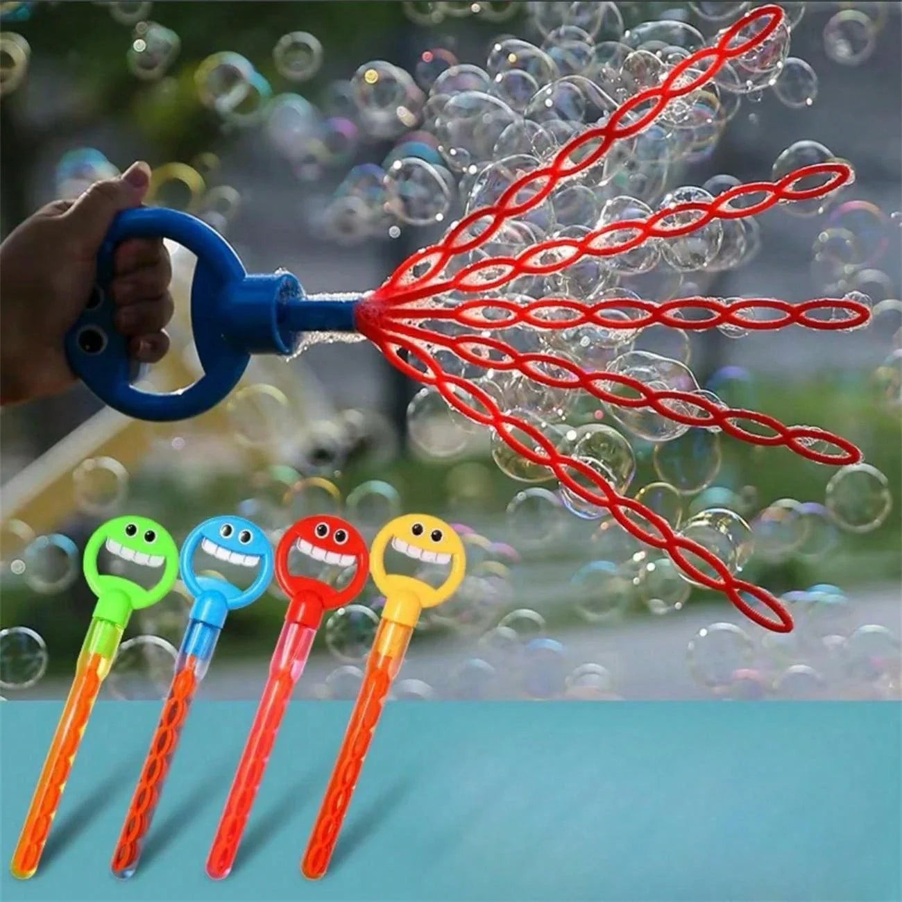 Lustiger Seifenblasenstab mit 32 Öffnungen