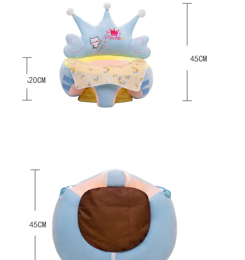 Sitzhilfe für Babys mit Spielbogen – Weicher Lernstuhl zum Sitzenlernen