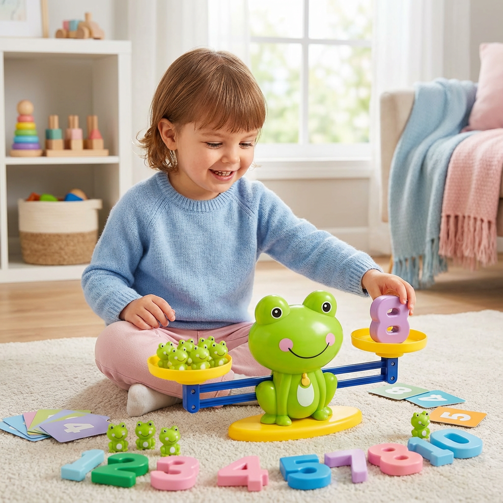 Pädagogische Frosch Waage Kinder Spielzeug - Mathematik leicht gemacht!