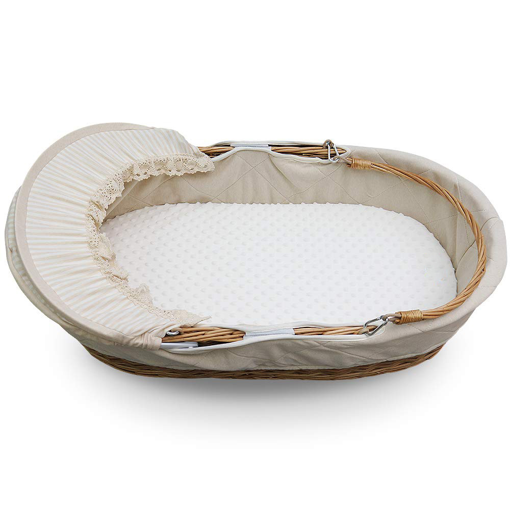 Moseskorb Matratzenbezug – Weicher & Rutschfester Bezug für Babykorb Matratze