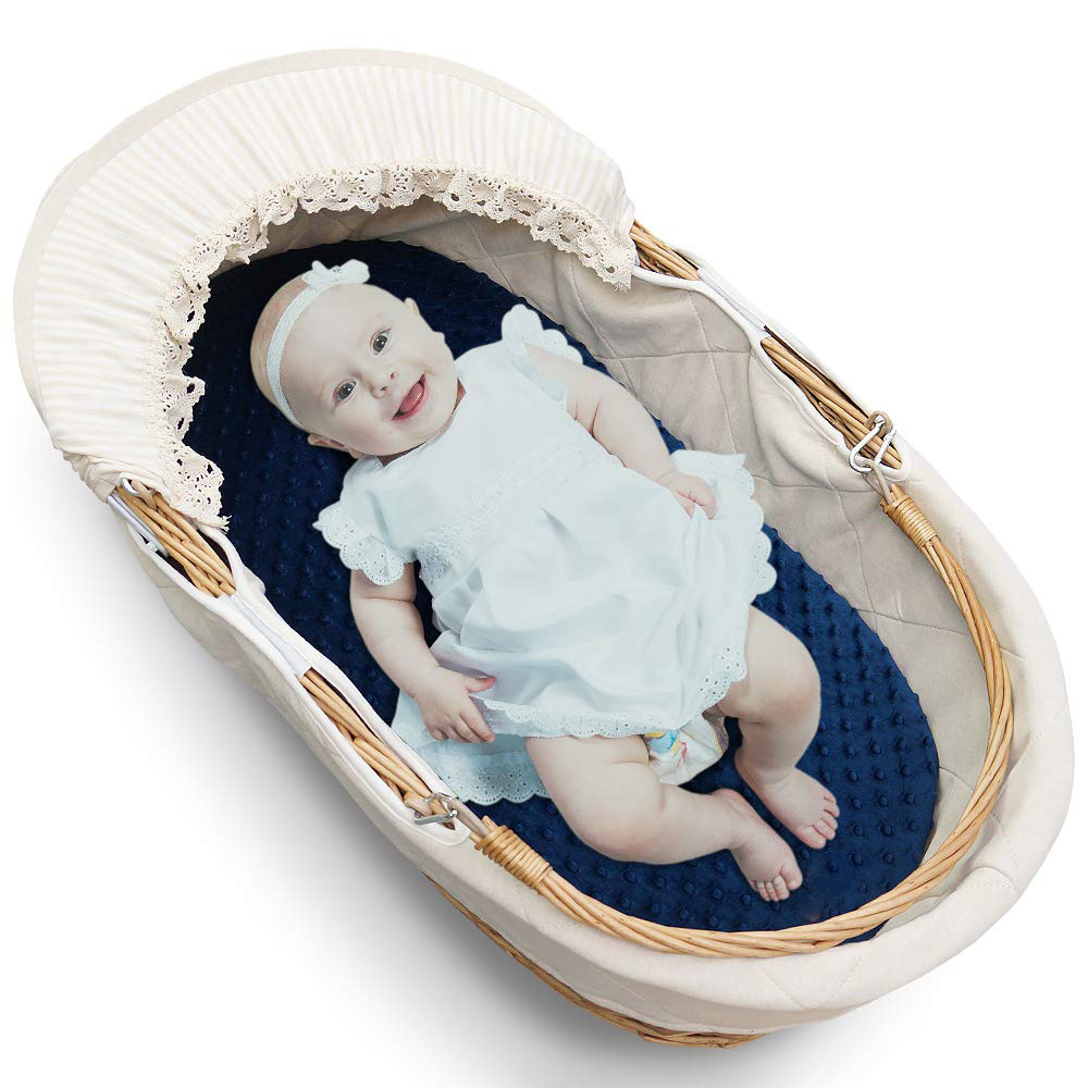 Moseskorb Matratzenbezug – Weicher & Rutschfester Bezug für Babykorb Matratze