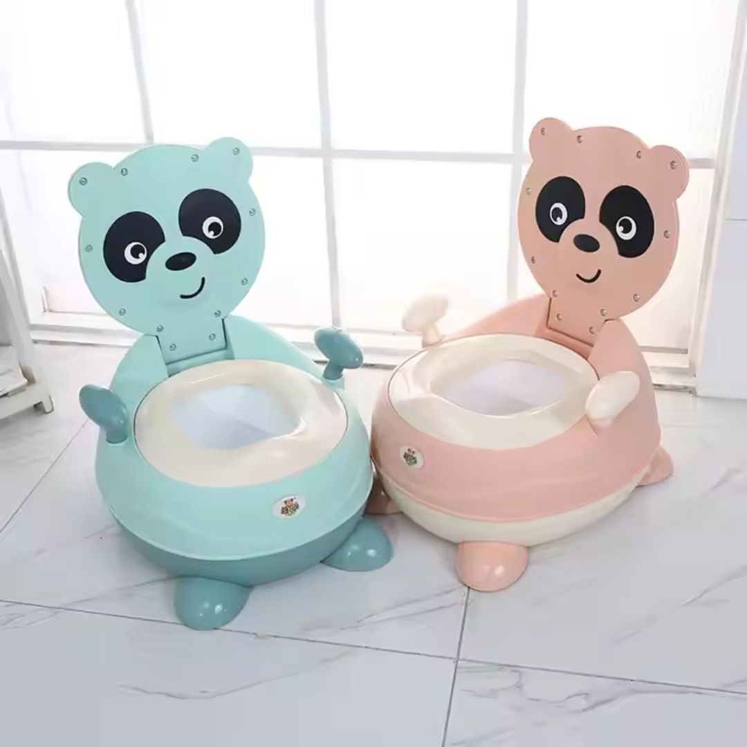 Töpfchenstuhl für Kinder in Pandaform – Weiches Baby Töpfchen mit PU-Sitz