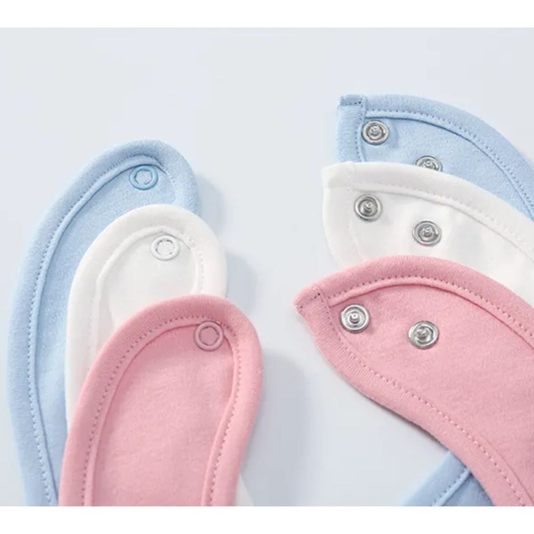 Baby Lätzchen aus Weicher Baumwolle – Saugfähig & Hautfreundlich mit Druckknopf