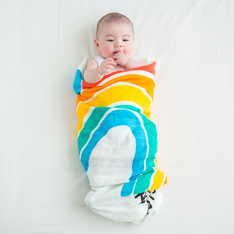 Baby Decke und Musselin Swaddle Tuch für Neugeborene