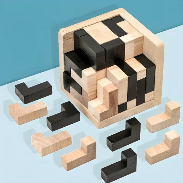 3D Holz-Puzzle - Denkspiel Meister