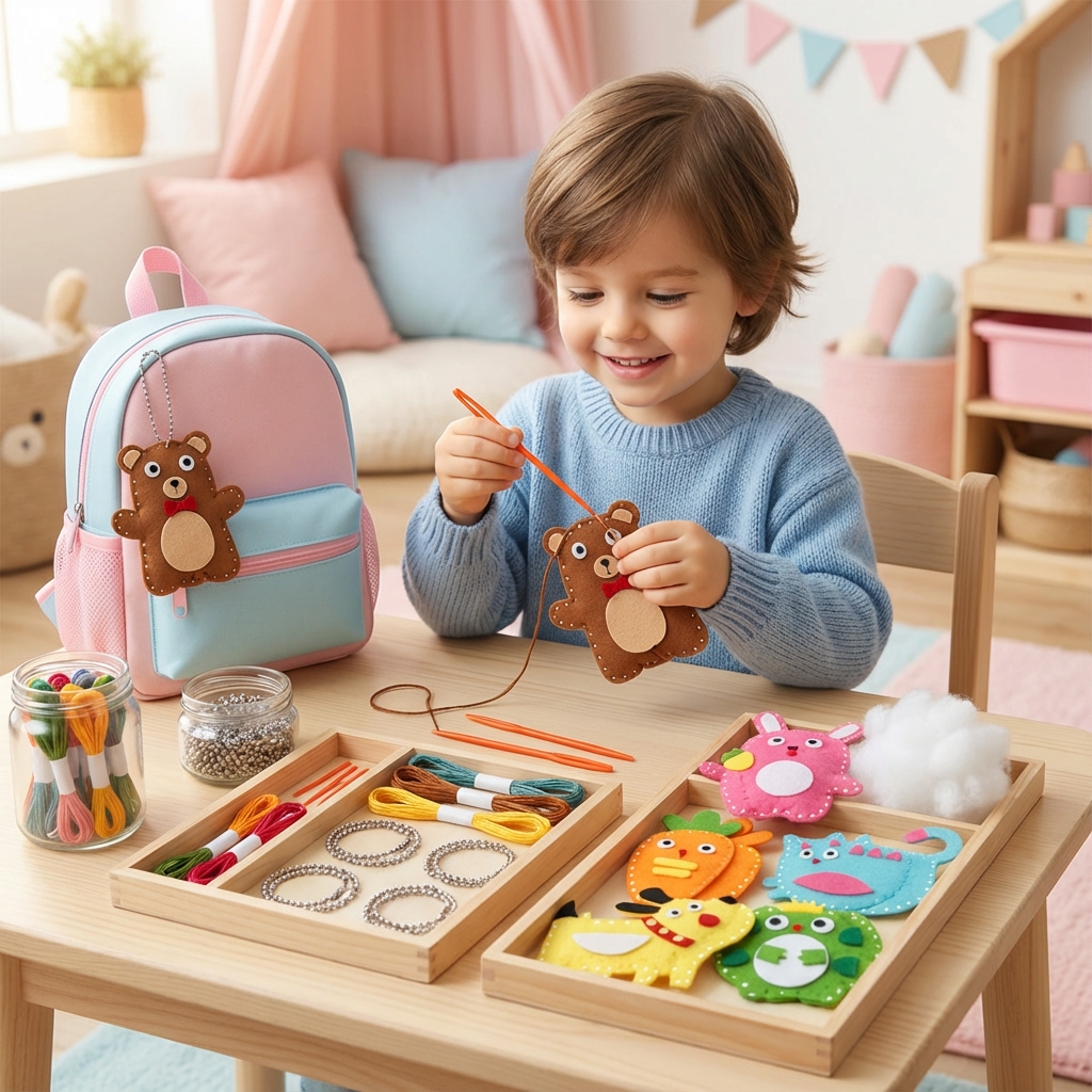 Sicheres Filz Tier Set Zum Selber Nähen