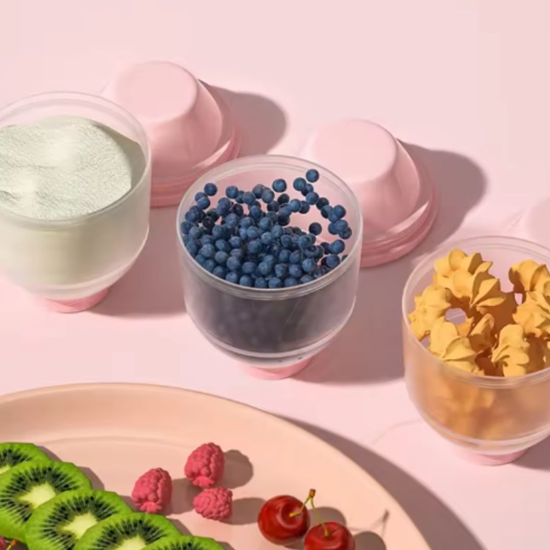 Baby Milchpulver Spender – Tragbarer Stapelbehälter für Milchpulver, Snacks & Brei