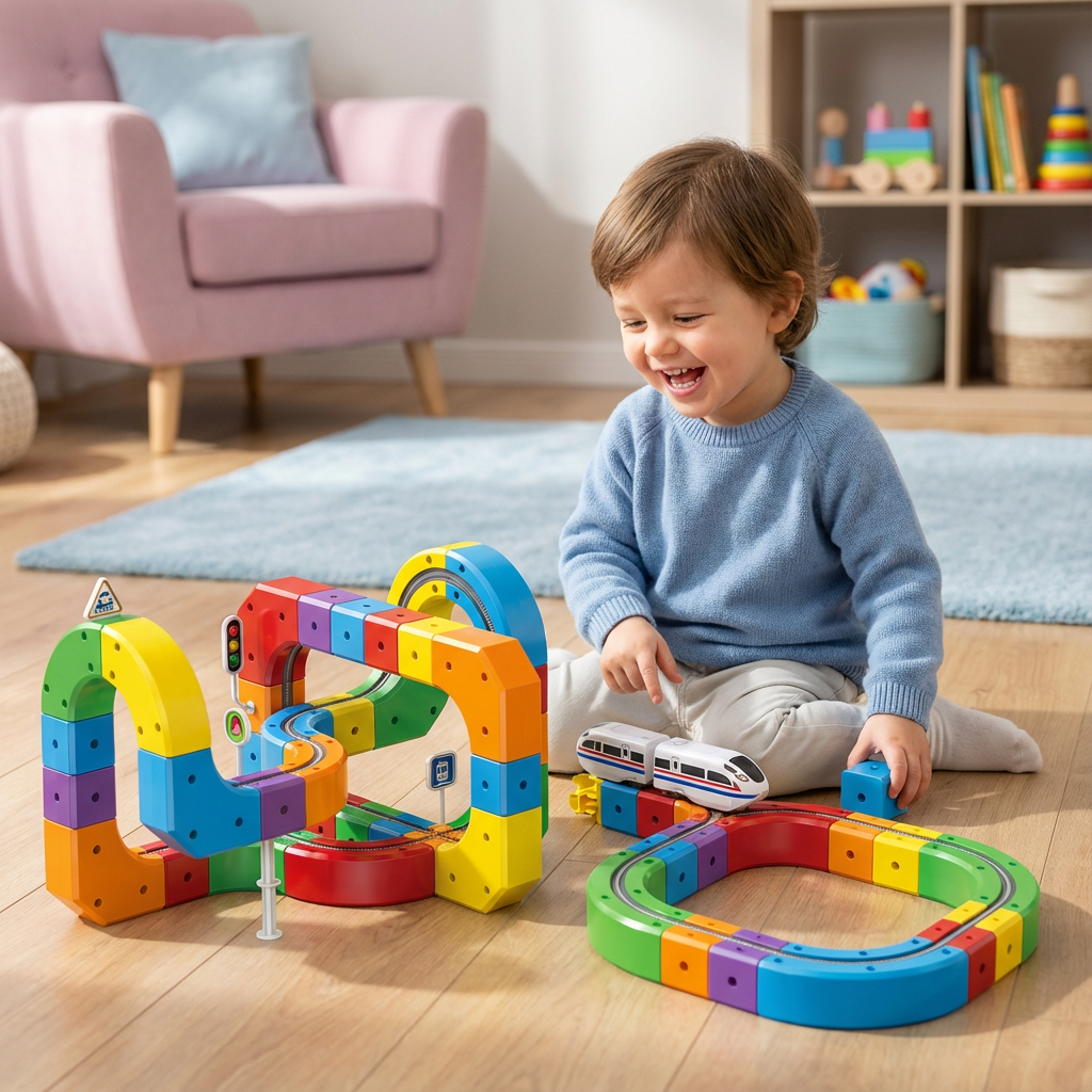 Magische Würfel Schienen Bahn Kinderspielzeug