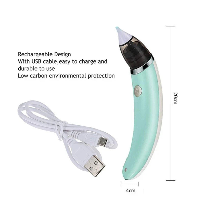 Elektrischer Nasensauger für Babys – Sanfte Nasenreinigung mit Saugkraft
