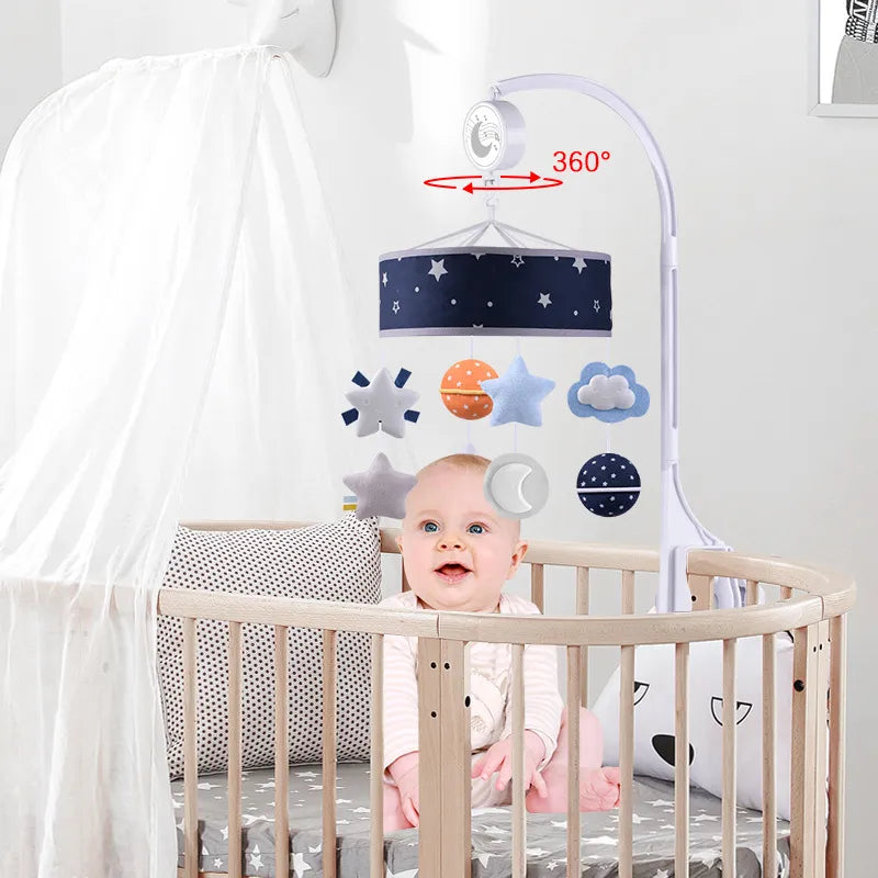 Baby Musik-Mobile mit Sternen – Spieluhr Mobile fürs Babybett
