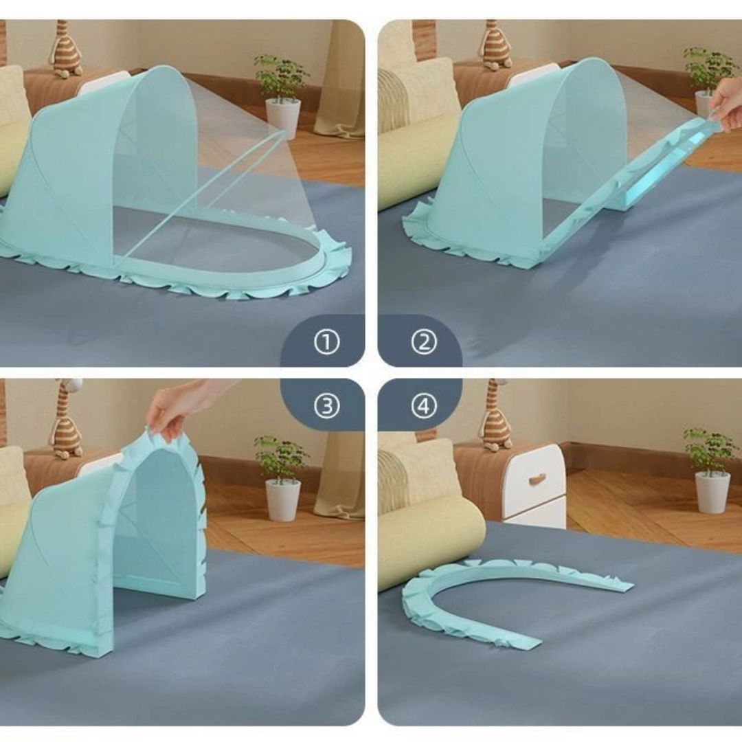 Baby Moskitonetz Zelt – Schutznetz für Babybett gegen Insekten und Mücken