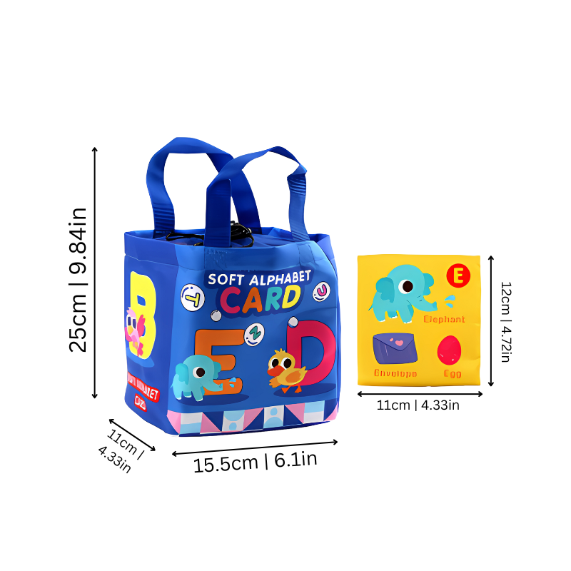 Bunte Buchstaben-Karten für Kleinkinder