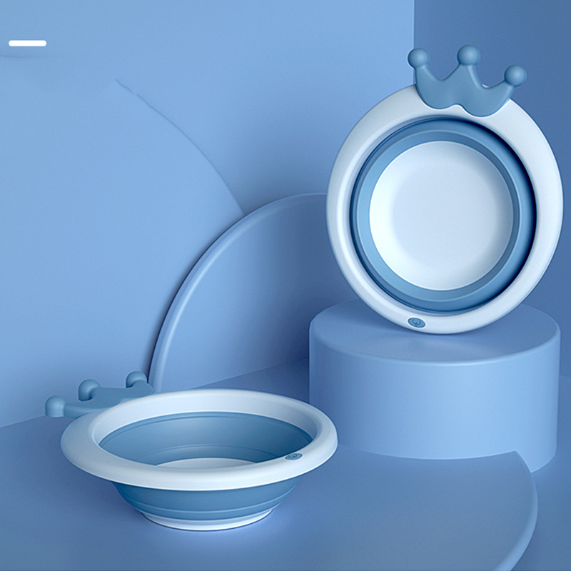 Faltbare Baby Waschschüssel mit Anti-Rutsch-Boden für Reisen & Zuhause