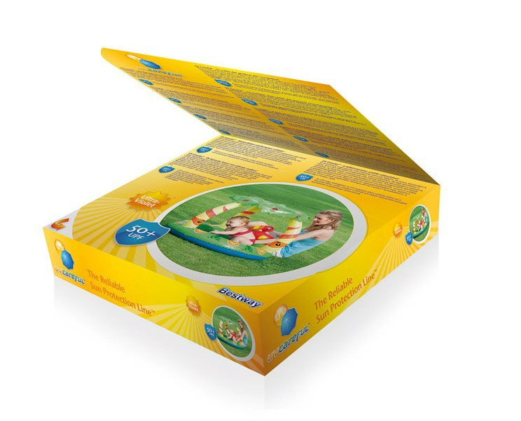 Aufblasbares Baby Planschbecken mit Sonnendach