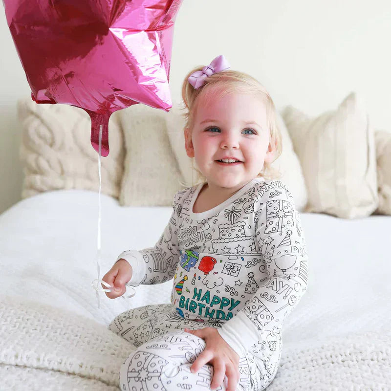 Kreativer Kinder Pyjama zum selber ausmalen