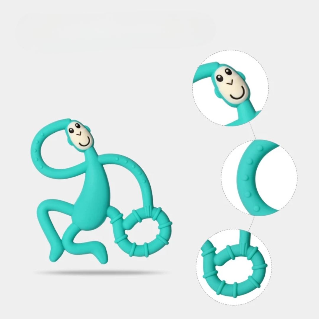 Baby Beißring Affe aus Silikon – Beißspielzeug für Babys & Kleinkinder