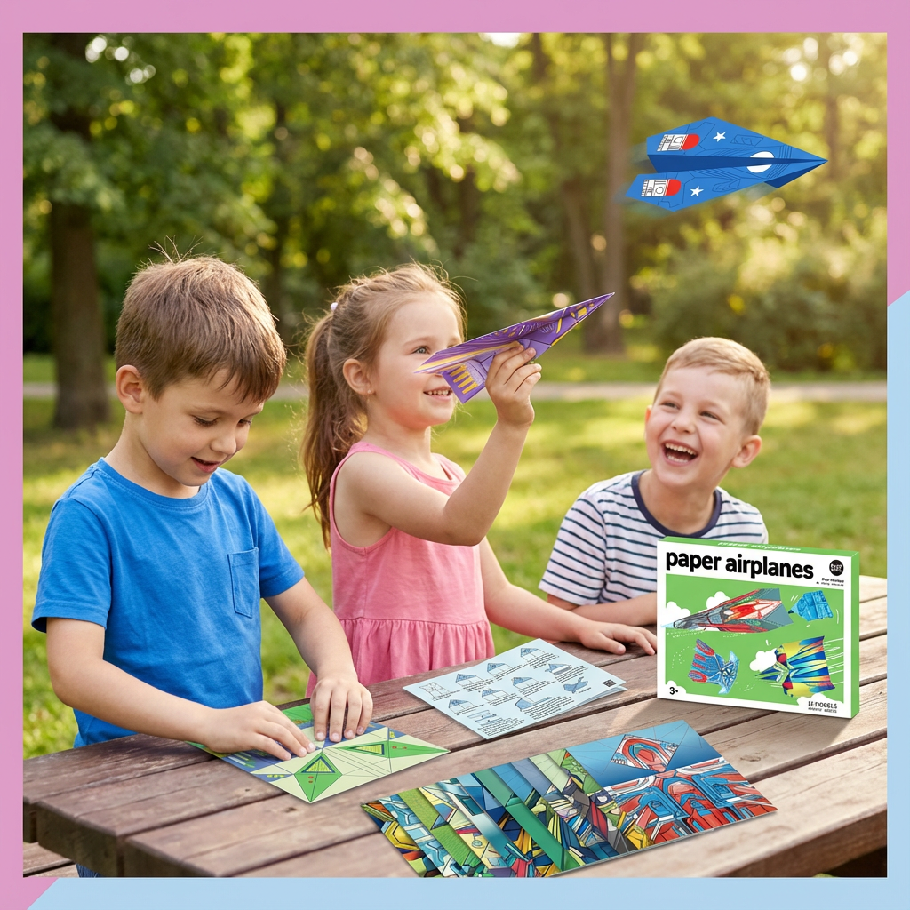 Papier Flieger Bau Set mit Anleitungen