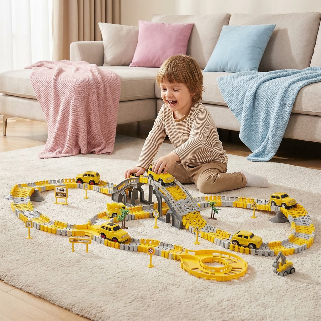 Abenteuer Rennstrecke mit Spur Autos