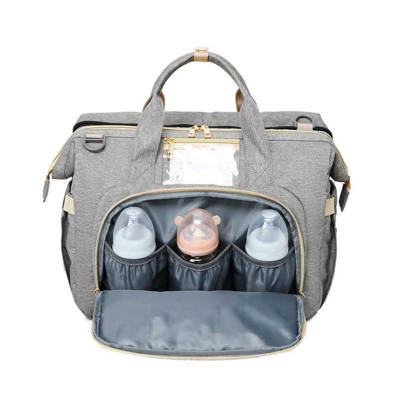 3-in-1 Wickeltasche mit tragbarem Babybett