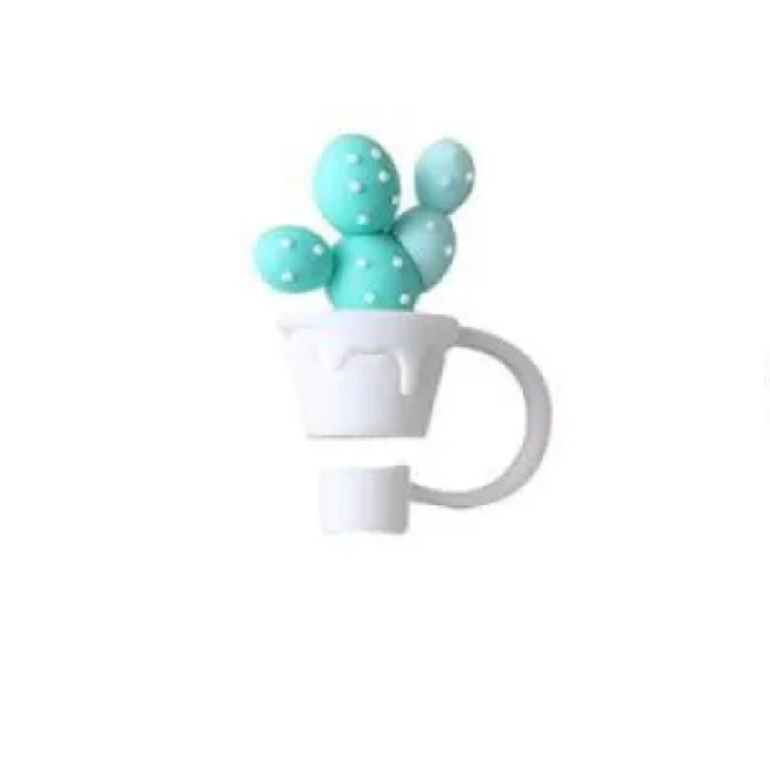 Trinkhalm Deckel & Deko Aufsätze aus Silikon