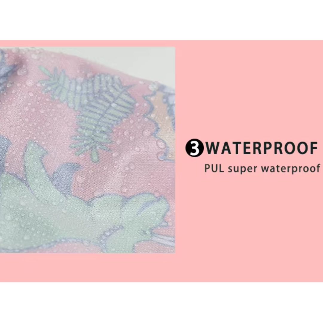 Wiederverwendbare Stoffwindel für Babys mit Druckknöpfen und Einlage