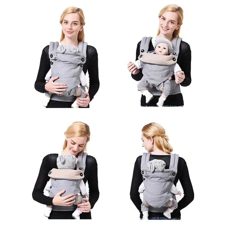 Babytrage Ergonomisch – Verstellbare Bauchtrage mit Sitzstütze