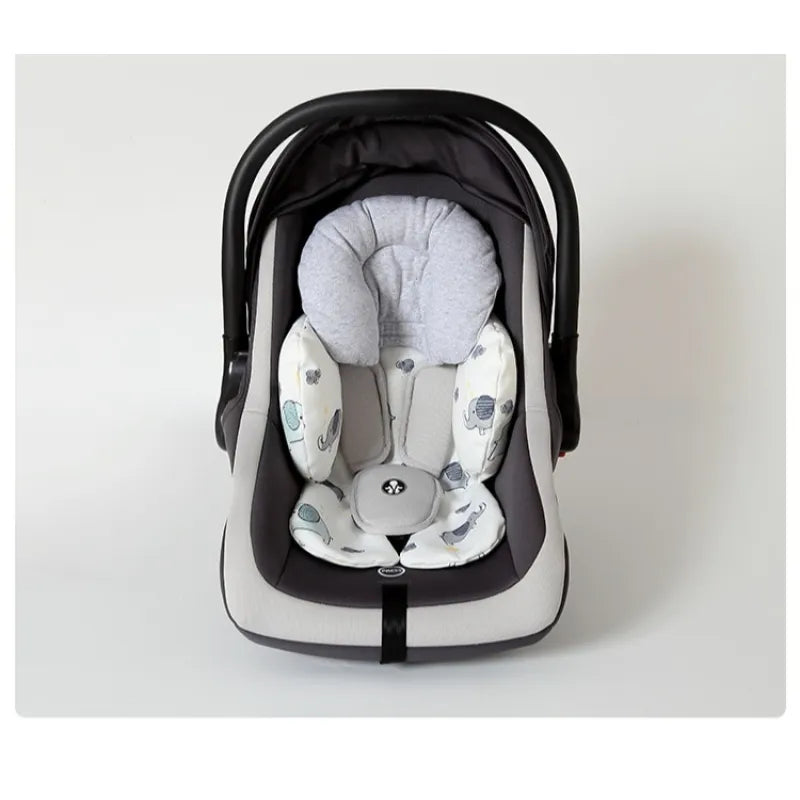 Baby Sitzverkleinerer mit Kopfstütze – Weiches Kissen für Babyschale & Kinderwagen