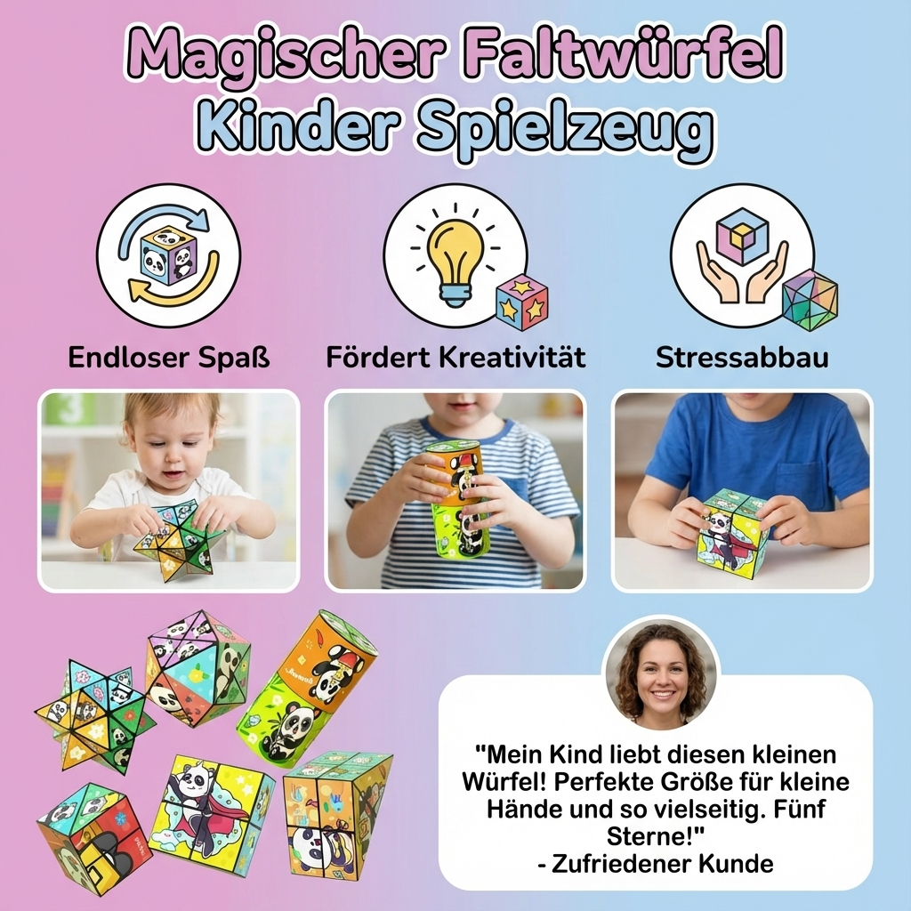 Magischer Faltwürfel Kinder Spielzeug
