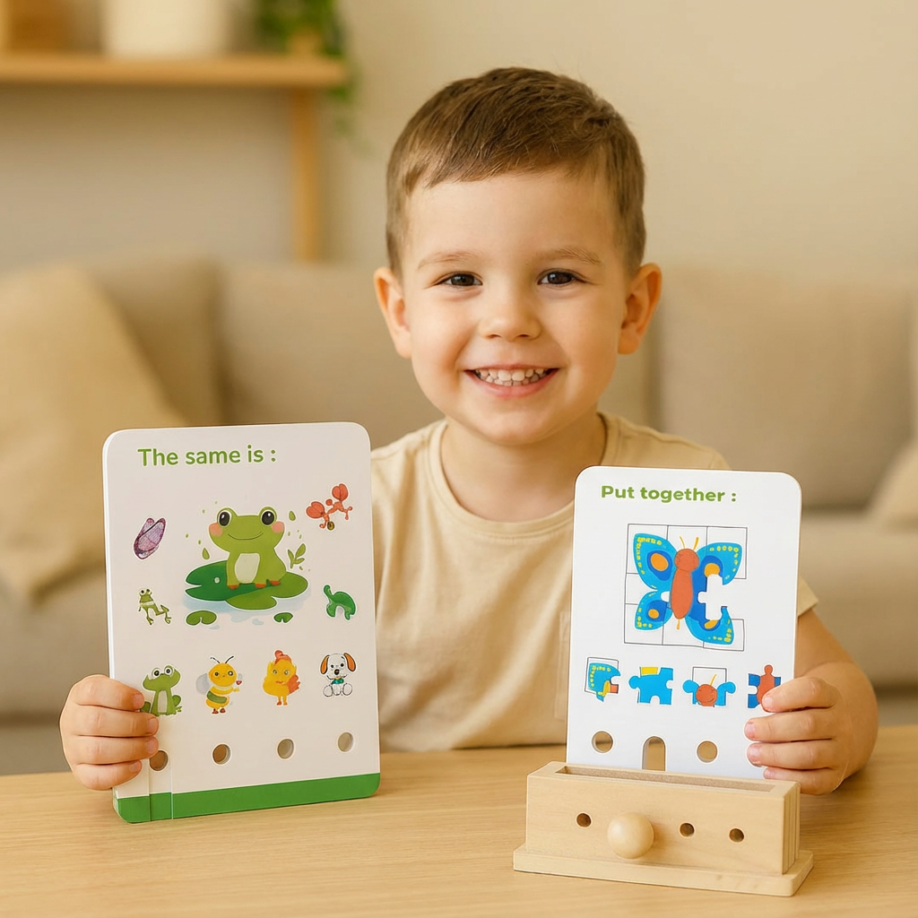 Holz Logik Entschlüsselungs Lernspiel für Kinder - Frühe Fähigkeiten Fördern