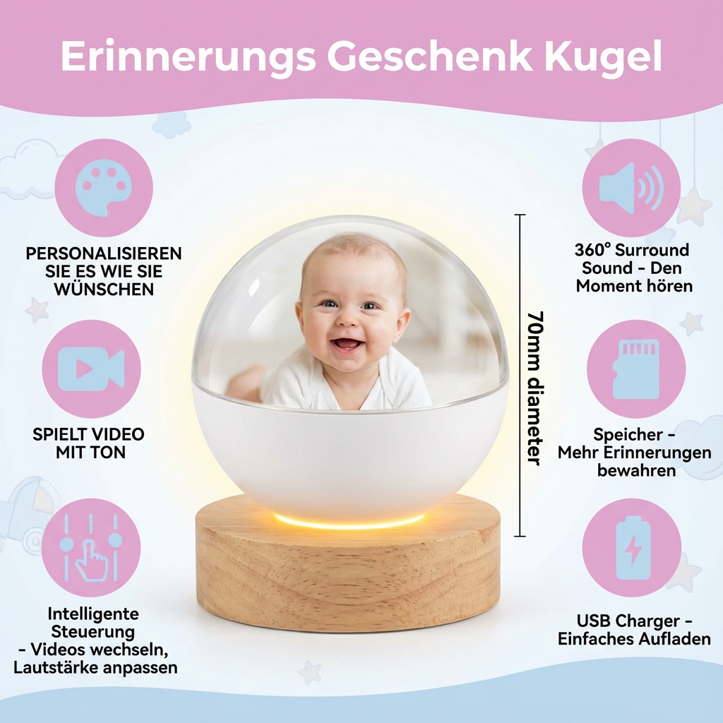 Erinnerungs Geschenk Kugel