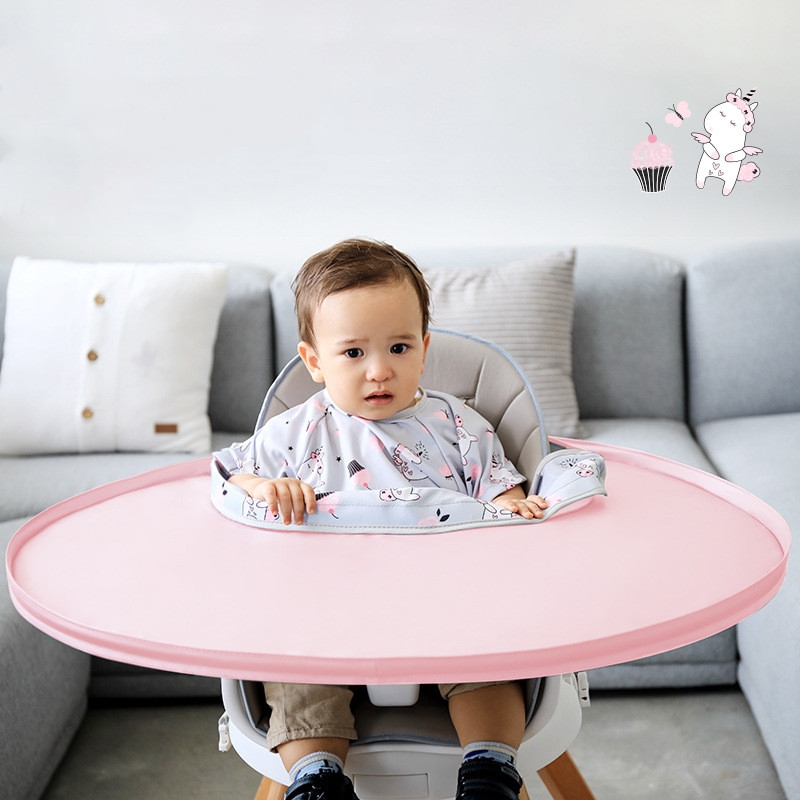 Baby Lätzchen mit Tischunterlage – Wasserdichter Rundum-Schutz für Hochstuhl