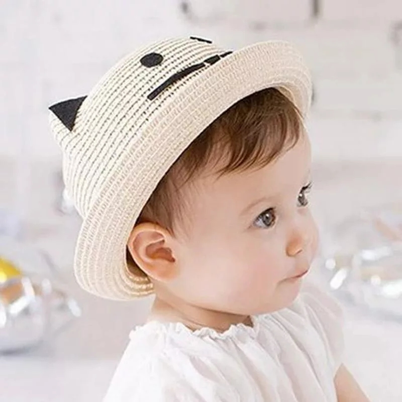 Sonnenhut für Babys mit Katzenohr-Design – Stylischer Sommerhut für Kinder