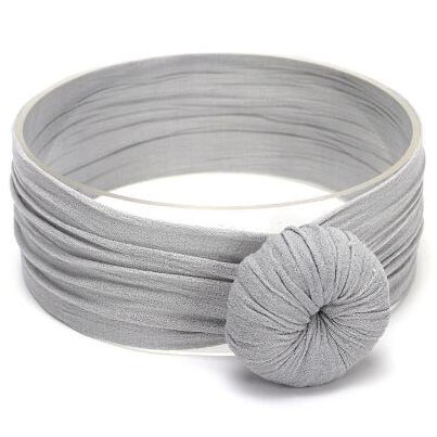 Baby Turban Stirnband Mädchen – Weiches Knotenmuster Haarband