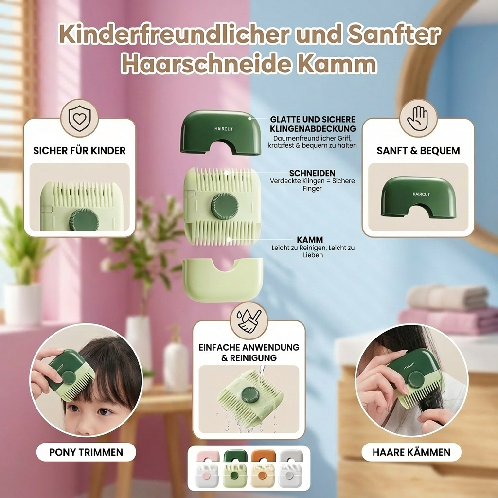 Kinderfreundlicher und Sanfter Haarschneide Kamm