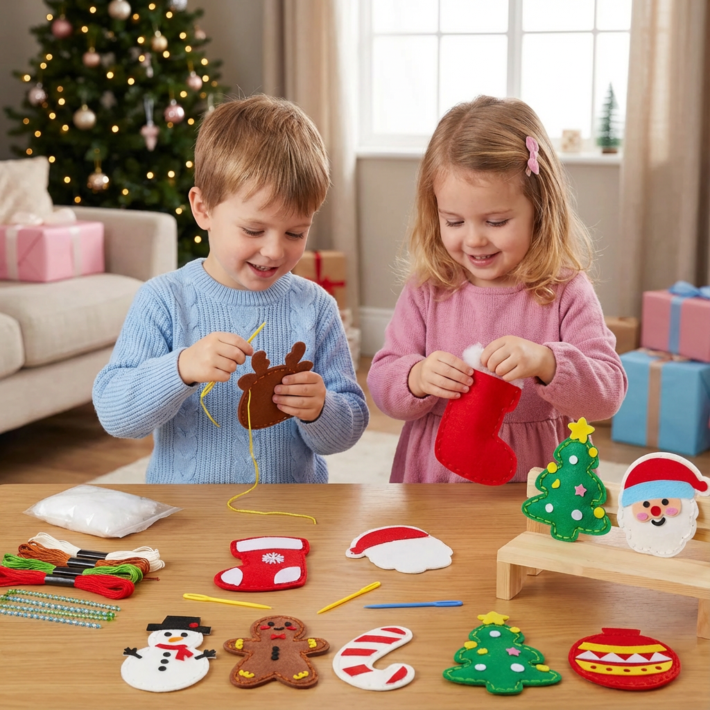 Sicheres Filz Weihnachts Set zum Selber Nähen