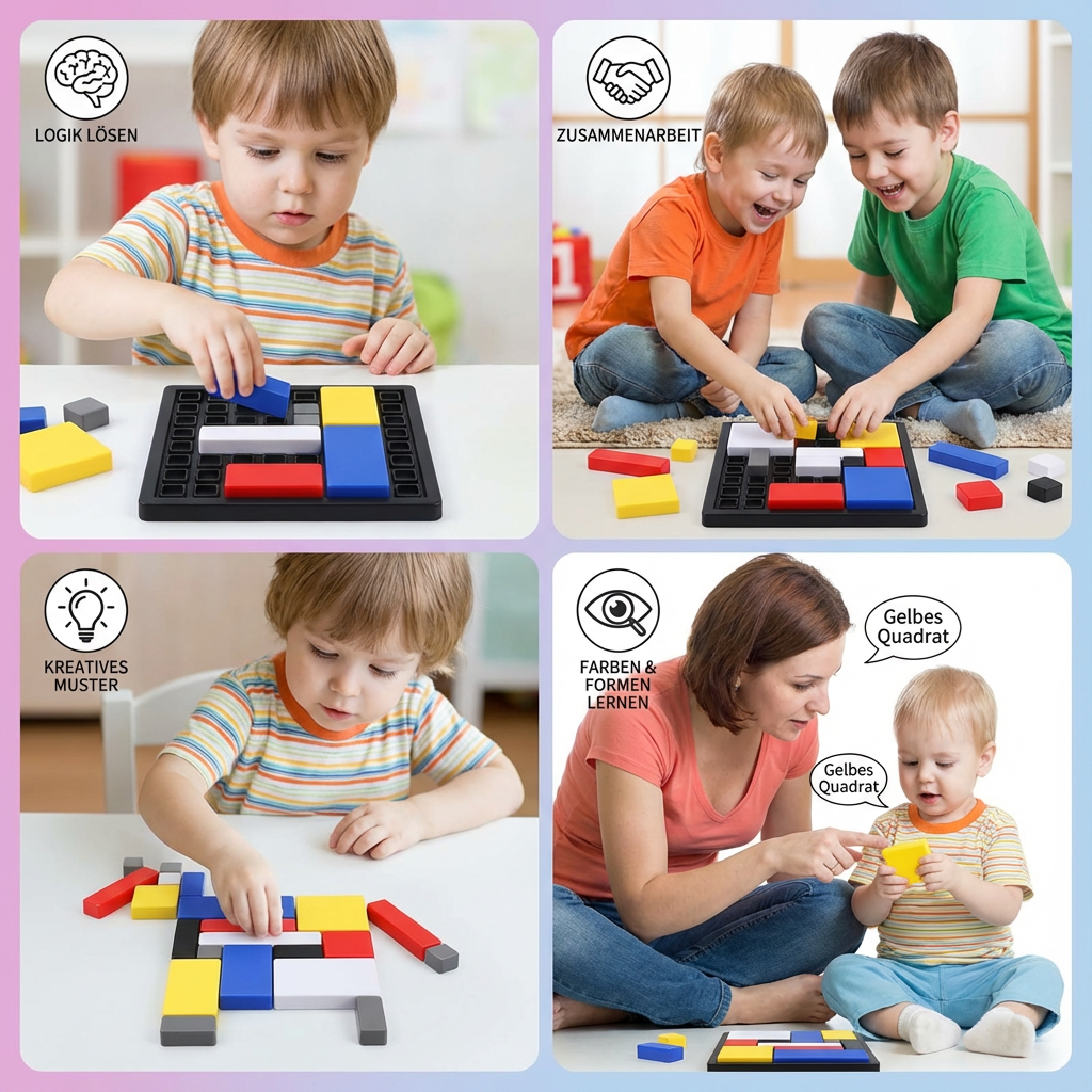 Kreatives geometrisches Block-Puzzlespiel