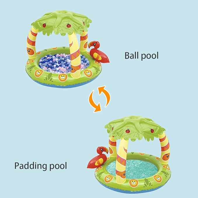 Aufblasbares Baby Planschbecken mit Sonnendach