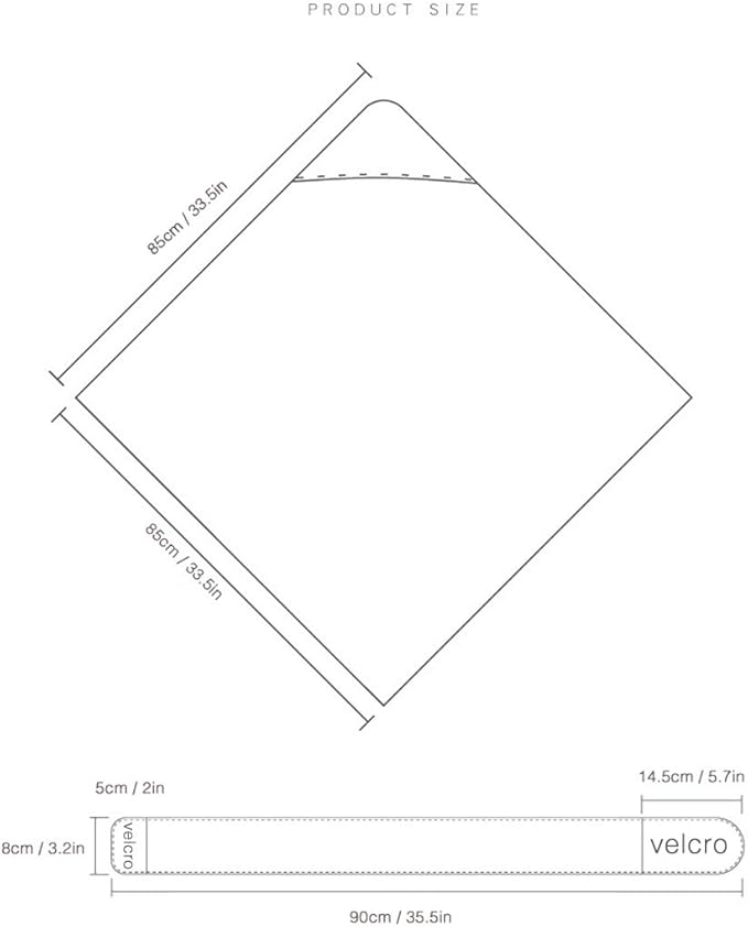 Baby Einschlagdecke mit Kapuze – Weiche Puckdecke für Neugeborene